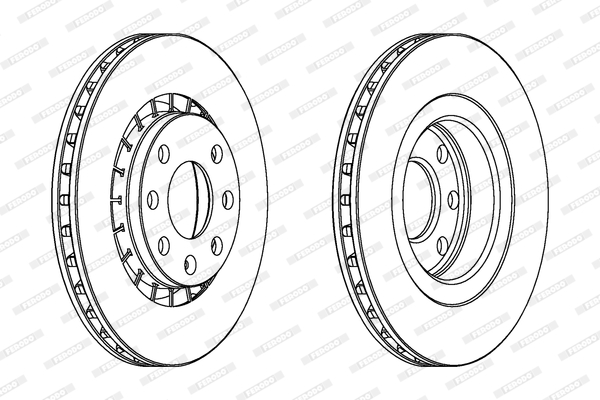 FERODO 1001388768 DDF206C-SET - féktárcsa