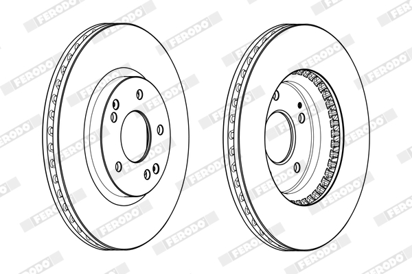 FERODO DDF2091C DDF2091C FÉKTÁRCSA  - DOUBLE PACK - 2DB/CIKKSZÁM