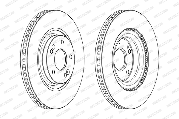 FERODO 1001389698 DDF2199C-SET - féktárcsa