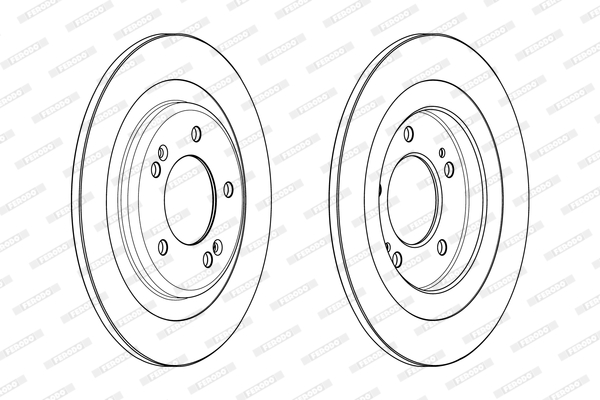 FERODO DDF2200C-SET Féktárcsa (Ár 2db-ra, készlet)