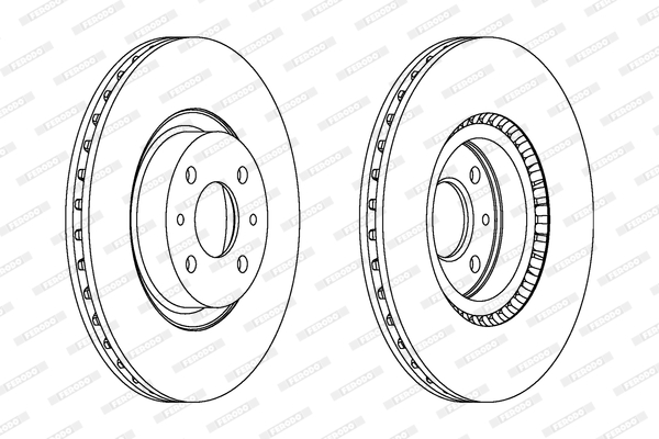 FERODO 1001388928 DDF220C-SET - féktárcsa