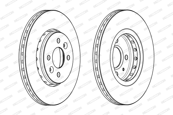 FERODO DDF2350C Féktárcsa (Ár 2db-ra) 1db rendelése=2db tárcsa