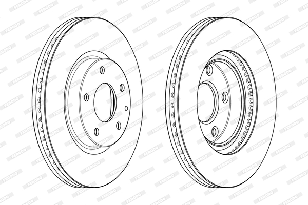 FERODO 1001521865 DDF2463C-SET - féktárcsa