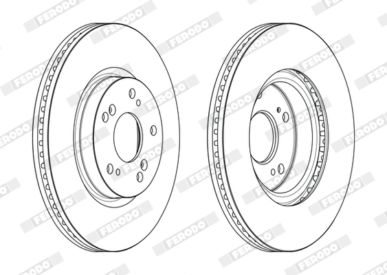 FERODO FER DDF2473C 1020210 FÉKTÁRCSA