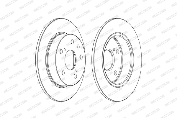 FERODO FER DDF2493C Féktárcsa