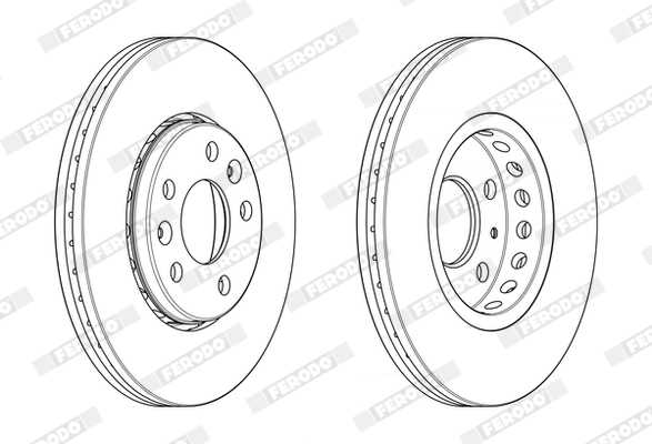 FERODO FER DDF2507C Féktárcsa