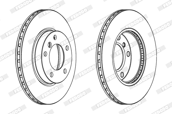 FERODO FER DDF258 Féktárcsa