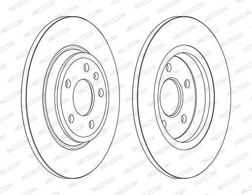 FERODO 1001439691 DDF2599C-SET - féktárcsa