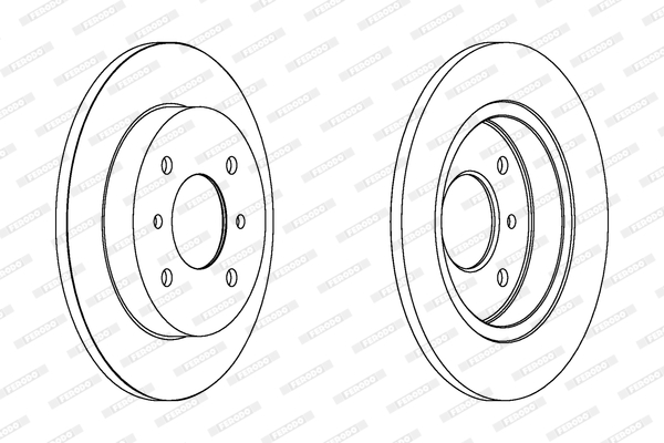 FERODO DDF267 Féktárcsa (Ár 2db-ra) 1db rendelése=2db tárcsa