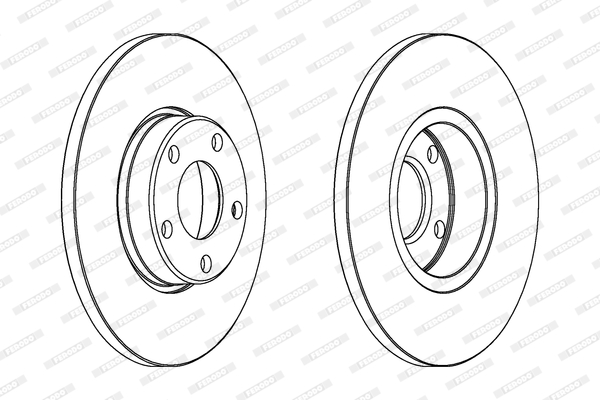 FERODO DDF324 Féktárcsa (Ár 2db-ra) 1db rendelése=2db tárcsa