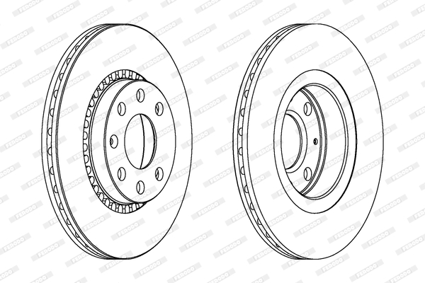 FERODO 1001388611 DDF328C-SET - féktárcsa