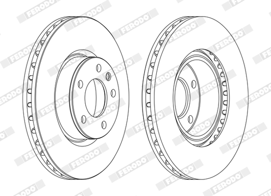 FERODO 1001389022 DDF330C-SET - féktárcsa