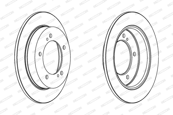 FERODO DDF351 Féktárcsa (Ár 2db-ra) 1db rendelése=2db tárcsa