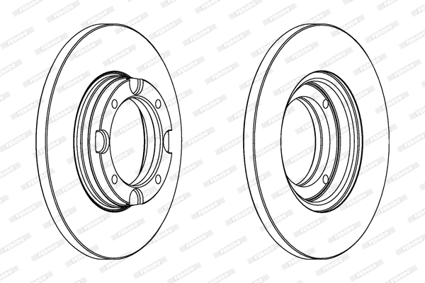 FERODO DDF358 Féktárcsa (Ár 2db-ra) 1db rendelése=2db tárcsa