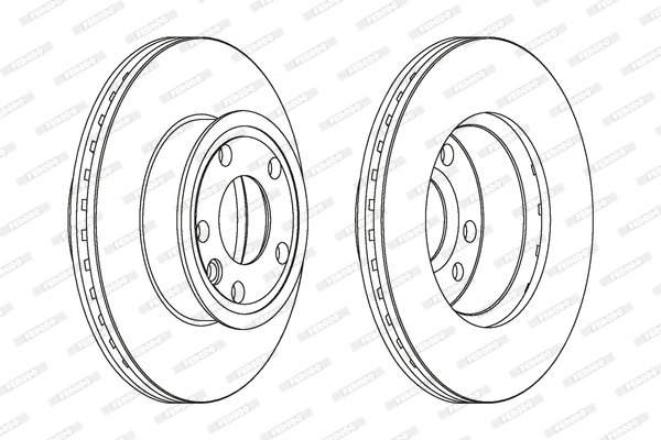 FERODO 1001388769 DDF427C-SET - féktárcsa