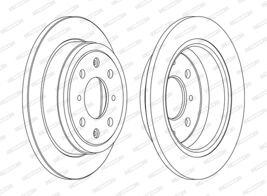 FERODO  DDF468C-SET - féktárcsa