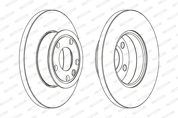 FERODO DDF562C DDF562C FÉKTÁRCSA  - DOUBLE PACK - 2DB/CIKKSZÁM