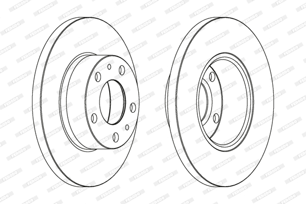 FERODO DDF758-SET Féktárcsa (Ár 2db-ra, készlet)