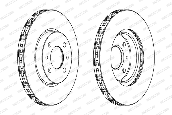 FERODO 1001389710 DDF762C-SET - féktárcsa