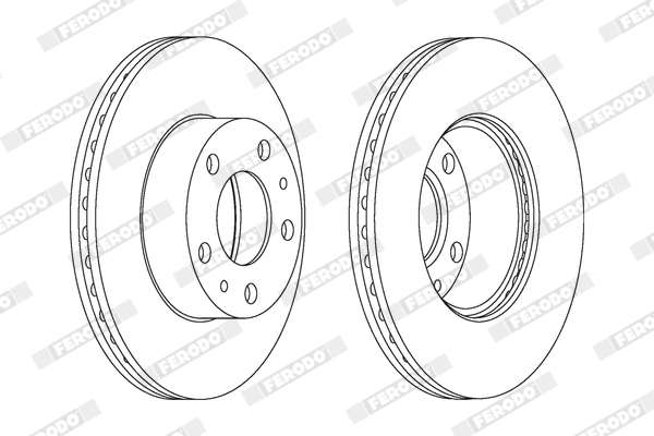 FERODO DDF767 Féktárcsa (Ár 2db-ra) 1db rendelése=2db tárcsa