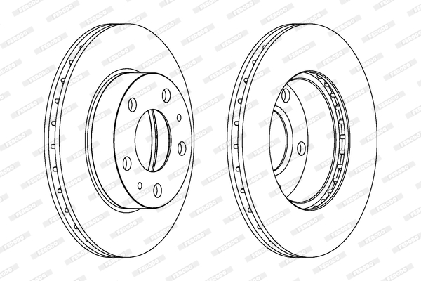 FERODO DDF768 Féktárcsa (Ár 2db-ra) 1db rendelése=2db tárcsa