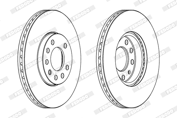 FERODO 145333 DDF810 - Féktárcsa