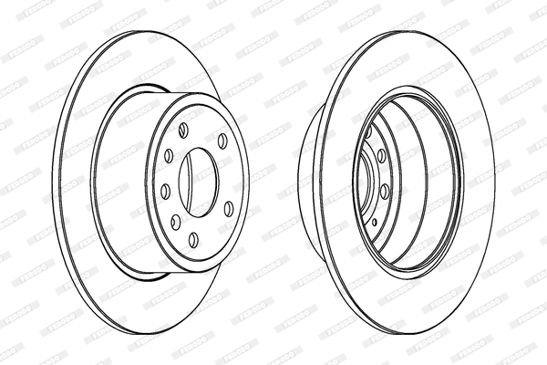 FERODO 1001388575 DDF811C-SET - féktárcsa