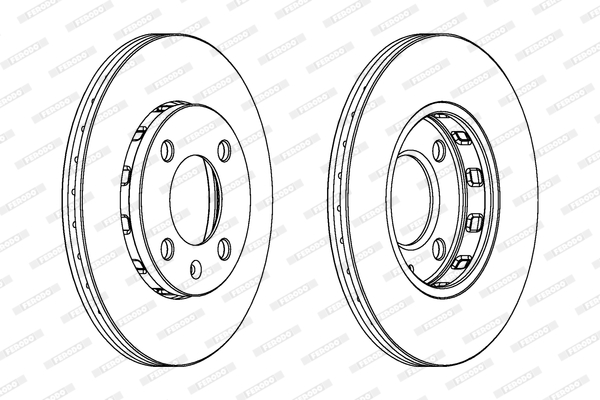 FERODO DDF812C-SET Féktárcsa (Ár 2db-ra, készlet)