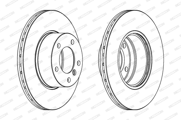 FERODO DDF834 Féktárcsa (Ár 2db-ra) 1db rendelése=2db tárcsa