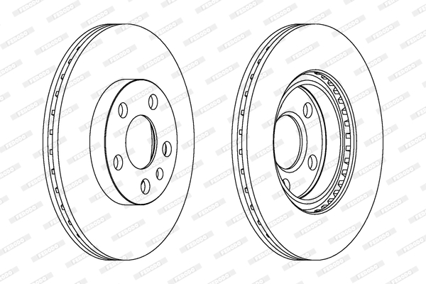 FERODO DDF842 Féktárcsa (Ár 2db-ra) 1db rendelése=2db tárcsa