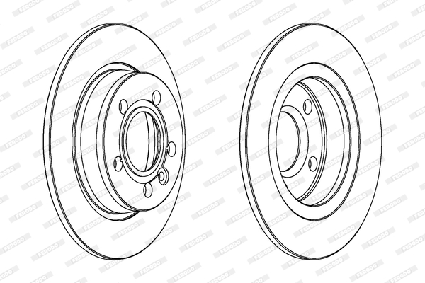 FERODO 1001388840 DDF847C-SET - féktárcsa