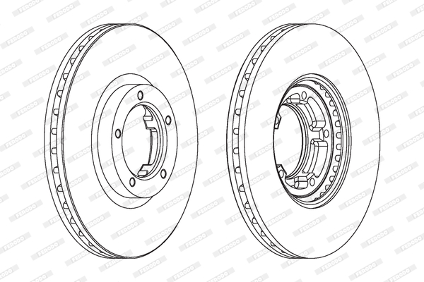 FERODO DDF848 Féktárcsa (Ár 2db-ra) 1db rendelése=2db tárcsa