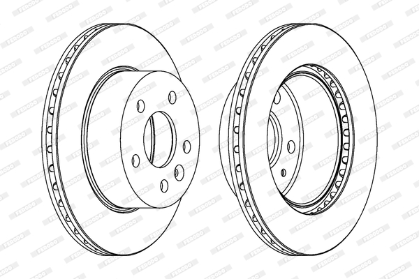 FERODO DDF860C-SET Féktárcsa (Ár 2db-ra, készlet)