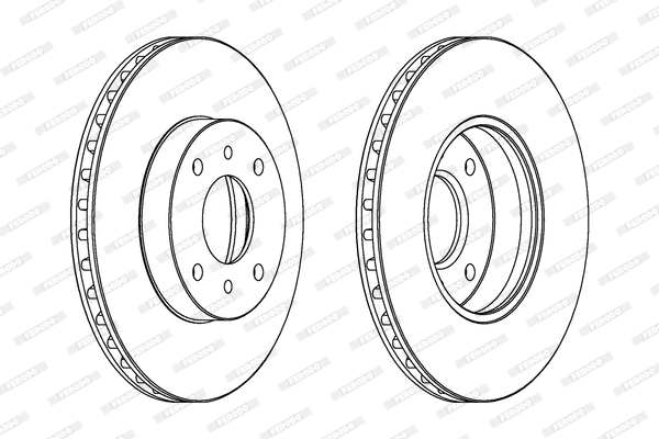 FERODO DDF959 Féktárcsa (Ár 2db-ra) 1db rendelése=2db tárcsa