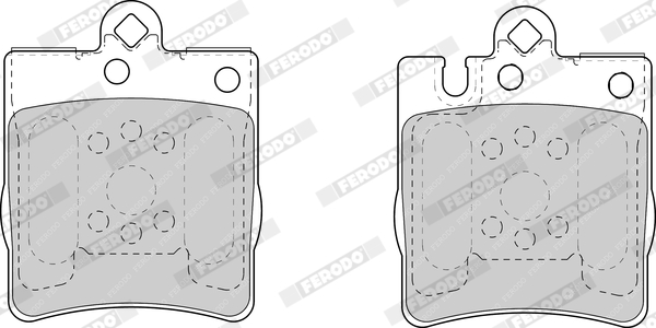 FERODO 1001206219 FDB1322 - Fékbetét készlet, tárcsafék
