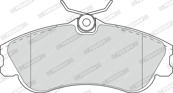 FERODO 1000485787 FDB1477 - Fékbetét készlet, tárcsafék