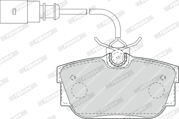 FERODO FDB1482 Fékbetét készlet, tárcsafék
