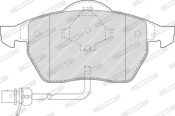 FERODO 1000240512 FDB1496 - Fékbetét készlet, tárcsafék