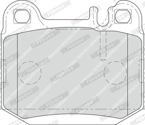 FERODO 1000334406 FDB1512 - Fékbetét készlet, tárcsafék