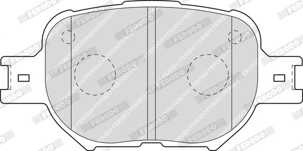 FERODO 1000290440 FDB1528 - Fékbetét készlet, tárcsafék