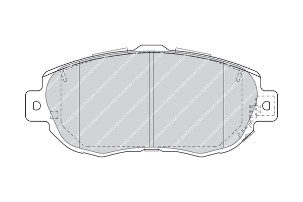 FERODO 1001206256 FDB1564 - Fékbetét készlet, tárcsafék