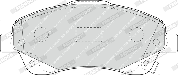 FERODO FDB1648 Fékbetét készlet, tárcsafék