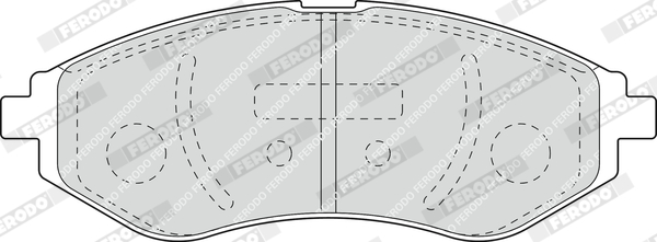 FERODO 1000324029 FDB1699 - Fékbetét készlet, tárcsafék