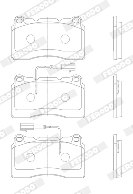 FERODO FER FDB1794 Fékbetét készlet, tárcsafék