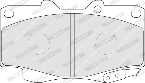 FERODO 1001070418 FDB1852 - Fékbetét készlet, tárcsafék