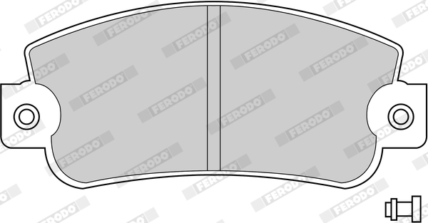 FERODO FER FDB346 Fékbetét készlet, tárcsafék