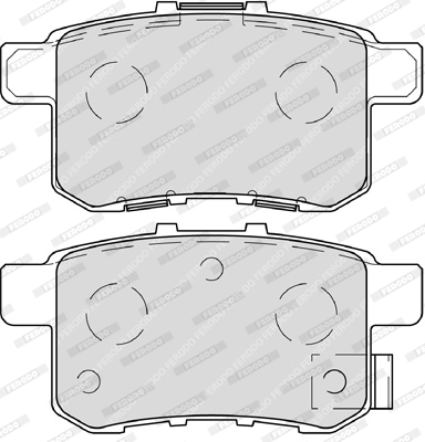 FERODO FER FDB4198 Fékbetét készlet, tárcsafék