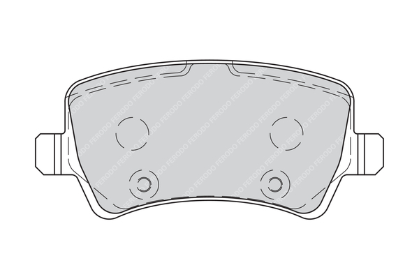 FERODO 1001070440 FDB4237 - Fékbetét készlet, tárcsafék
