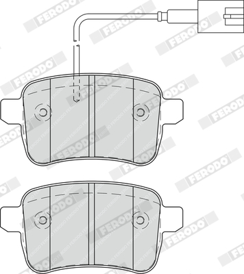 FERODO  FDB4308 - Fékbetét készlet, tárcsafék