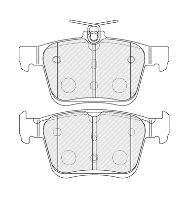 FERODO 1001206447 FDB4434 - Fékbetét készlet, tárcsafék